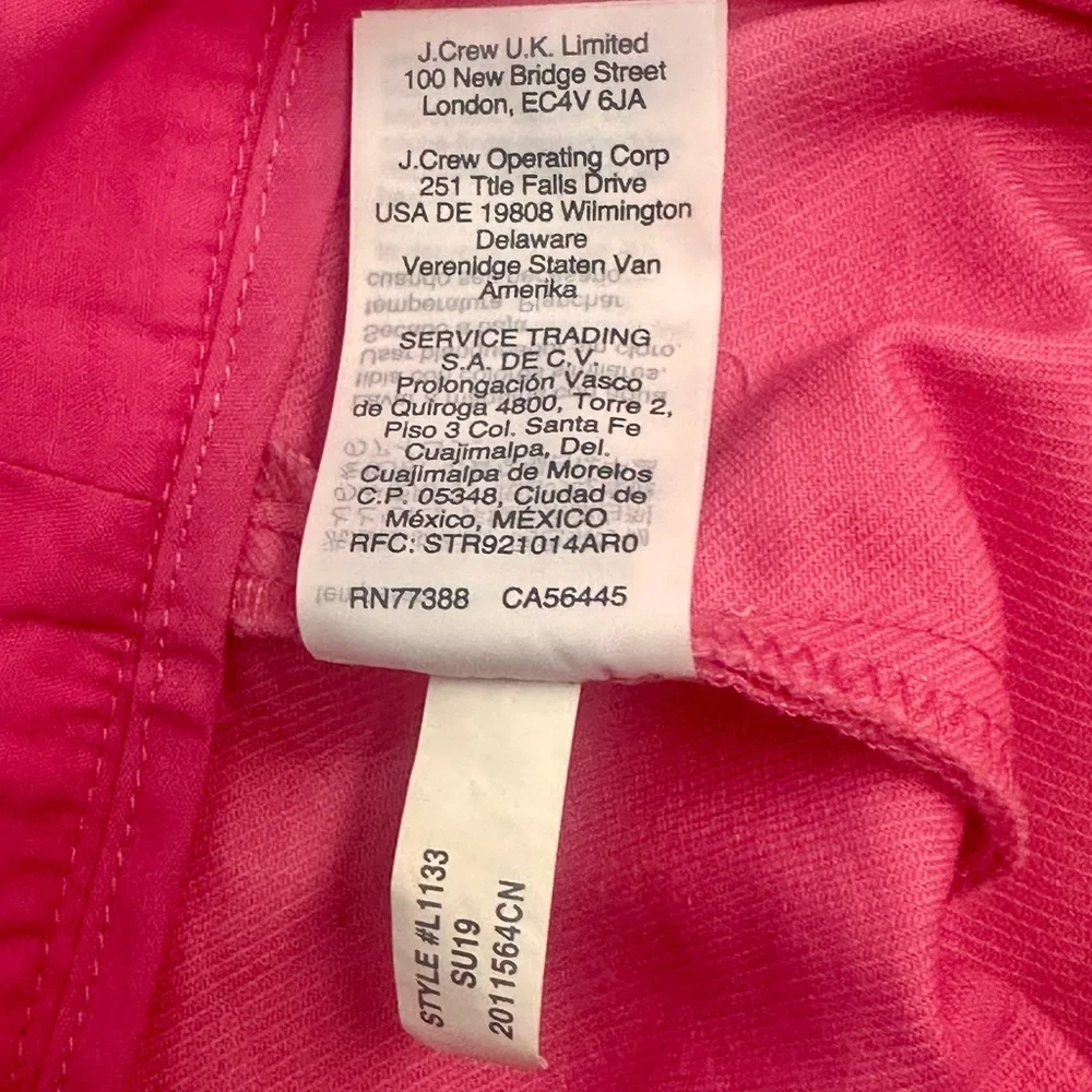 J. Crew Vibrant Pink Pencil‎ Skirt with Scalloped Hem hot pink